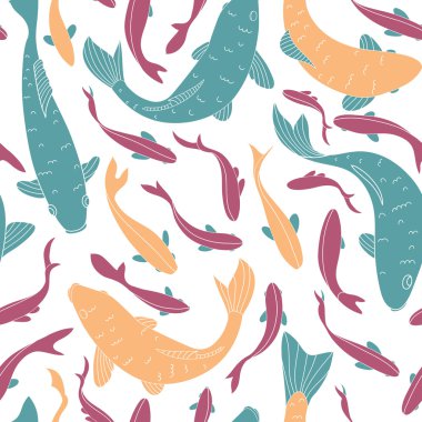 balıklar seamless modeli