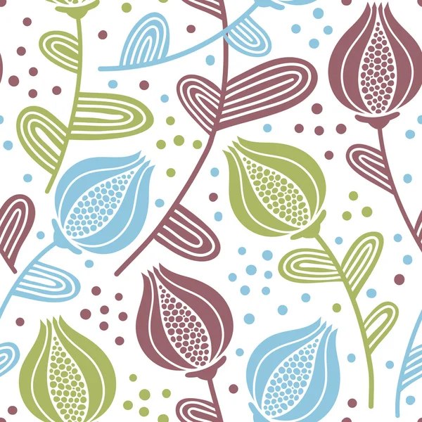 Seamless floral pattern — Stock Vector