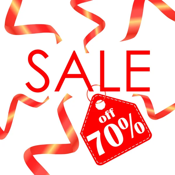 % 70 'e kadar indirimli poster.