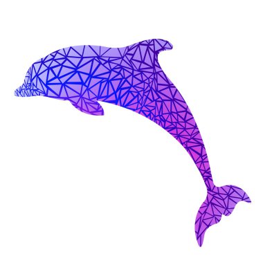 yunus silueti beyaza izole edilmiş