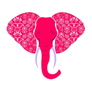 Pembe fil kafası simgesi