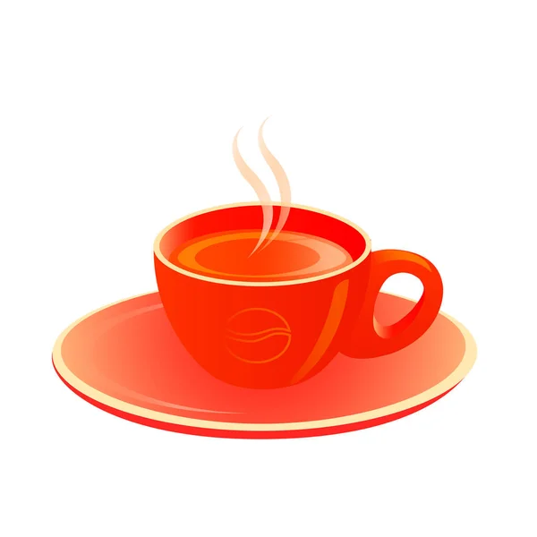 Cup Coffee Beans Logo — стоковый вектор