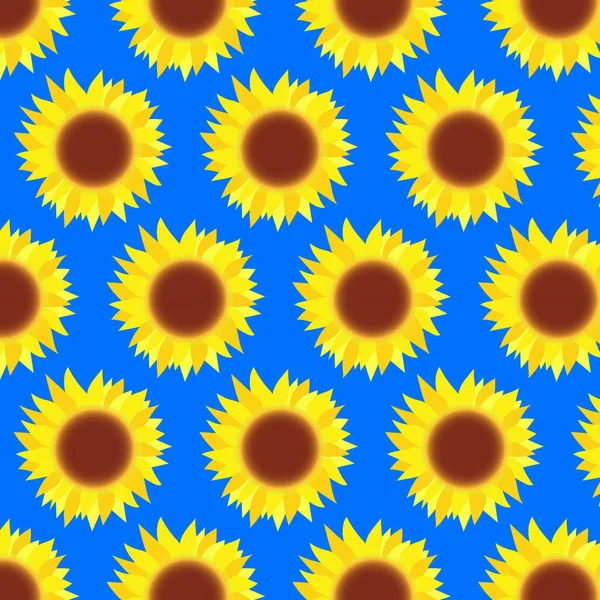 Renkli sarı ayçiçeği deseni