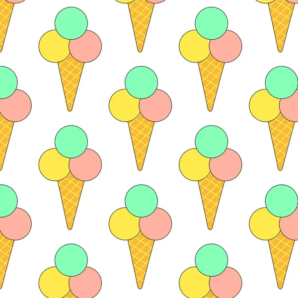 renkli dondurma seamless modeli
