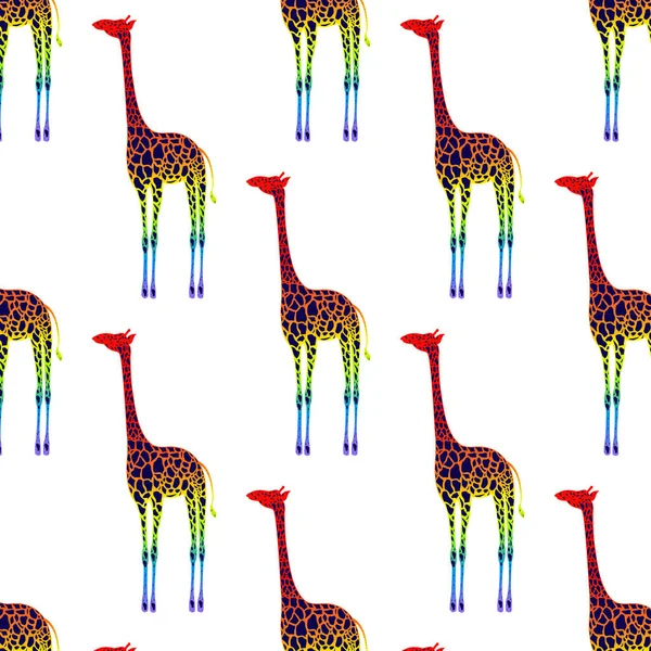 Zürafa renkli, pürüzsüz desen