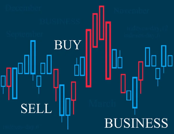 Money Stock Market Diagram — ストックベクタ