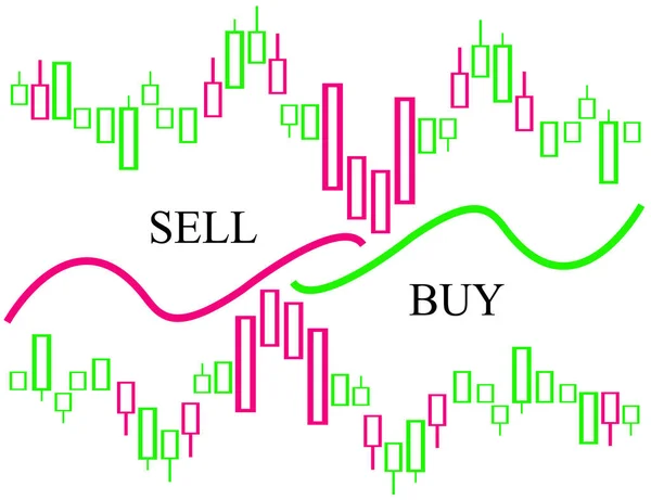 Geldmarktdiagram — Stockvector