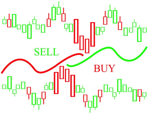 Geldmarktdiagram — Stockvector