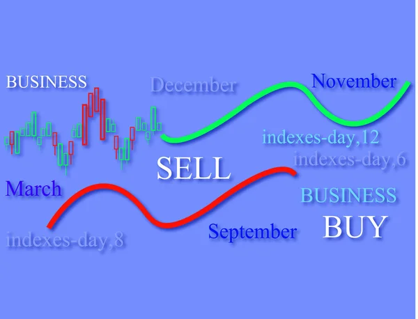 Geldmarktdiagram — Stockvector