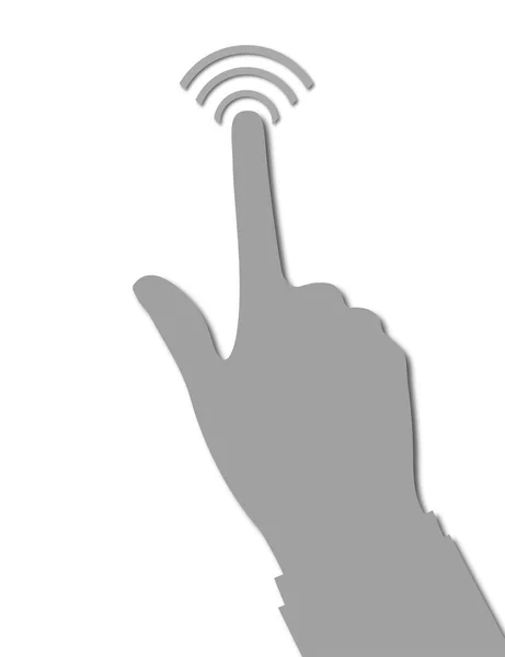 Hand Index Finger Pointing Symbol — Image vectorielle