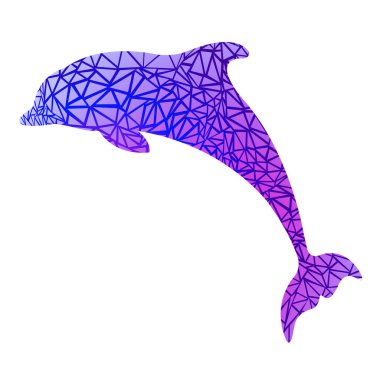 Yunus siluetinin vektör çizimi