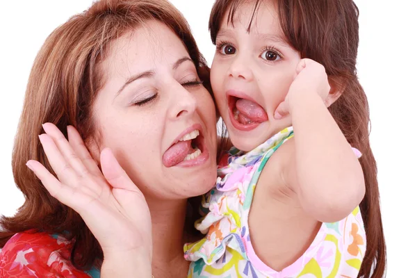 Mother and daughter having fun — Stock Photo, Image