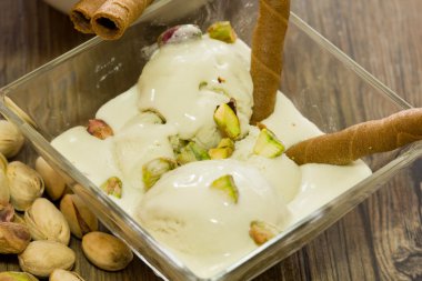 Fıstıklı dondurma.