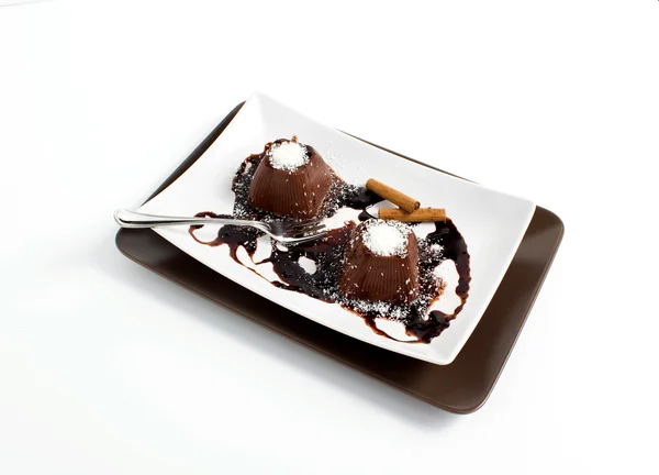 Chocolate pudding — Stock Photo, Image