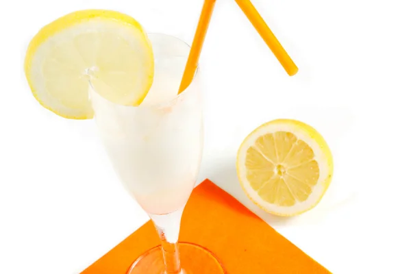 Lemon sorbet cup — Stock Photo, Image