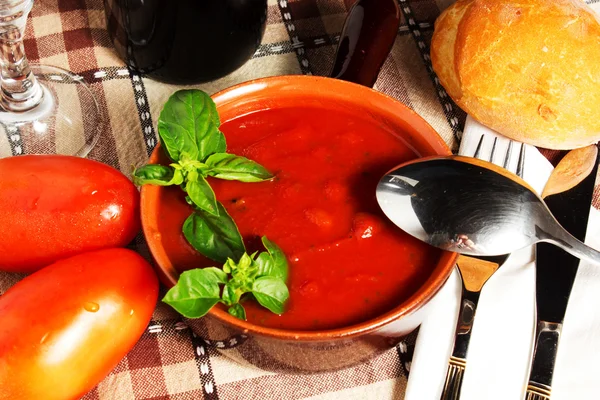 Sauce with beans — Stock Photo, Image