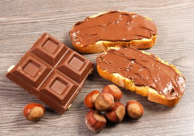 Çikolata kremalı ekmek