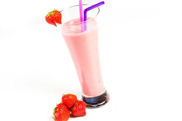 Strawberry milkshake — Stock Photo, Image