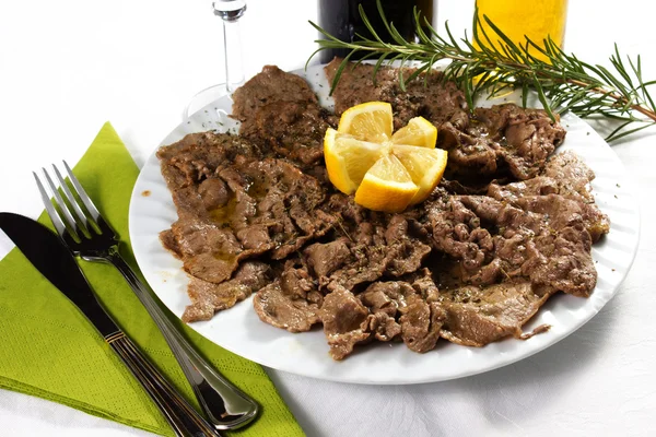 Nöt kött skiva — Stockfoto