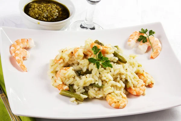 Arroz con camarones — Foto de Stock