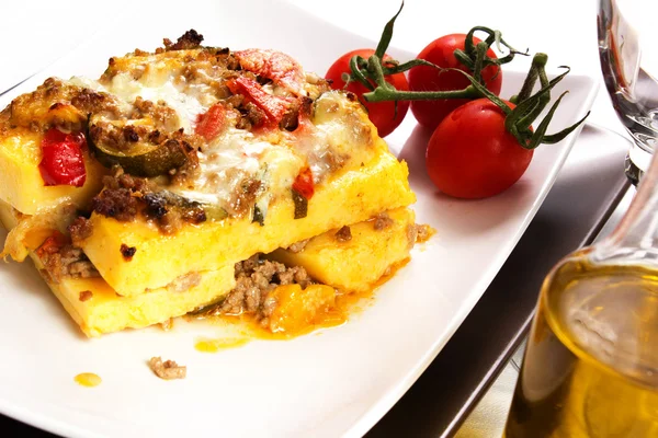 Polenta pasticciata — Foto Stock