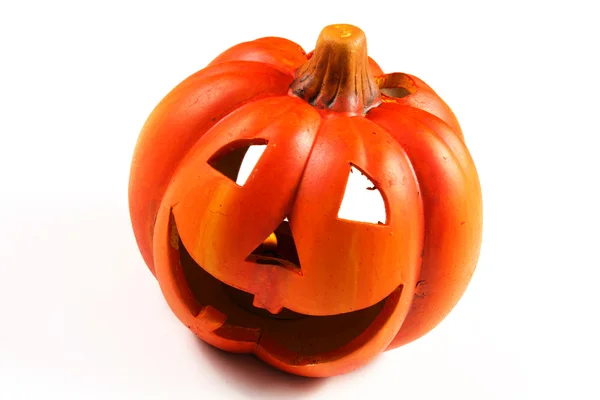 Głowa latarnia Halloween dynia — Zdjęcie stockowe