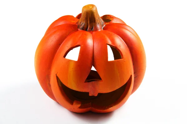 Halloween pumpkin head lantern — Stock Photo, Image