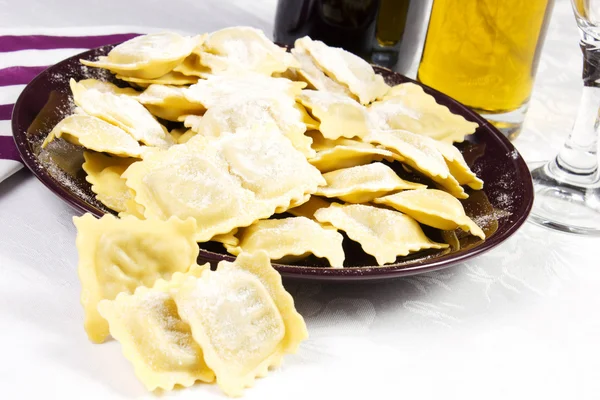 Hausgemachte Ravioli — Stockfoto