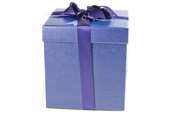 Caja regalo azul —  Fotos de Stock