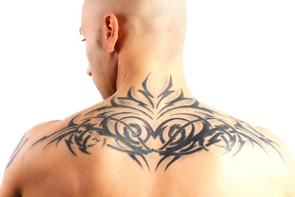 Tetovaný muž Stock Obrázky