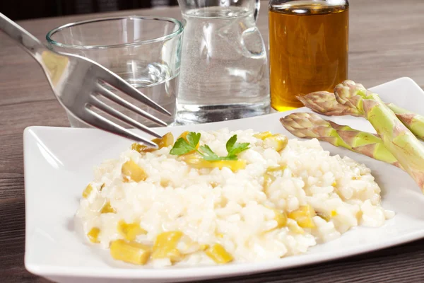 Arroz con espárragos —  Fotos de Stock