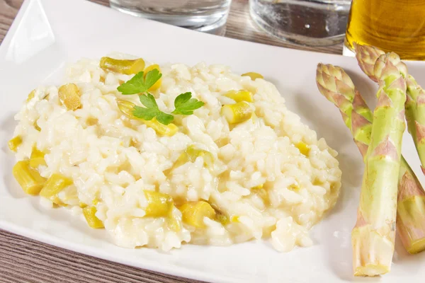 Arroz con espárragos —  Fotos de Stock