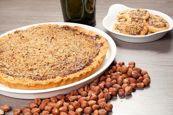 Torta di nocciole — Foto Stock