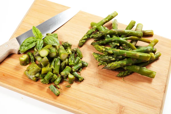 Tombak asparagus hijau segar, — Stok Foto