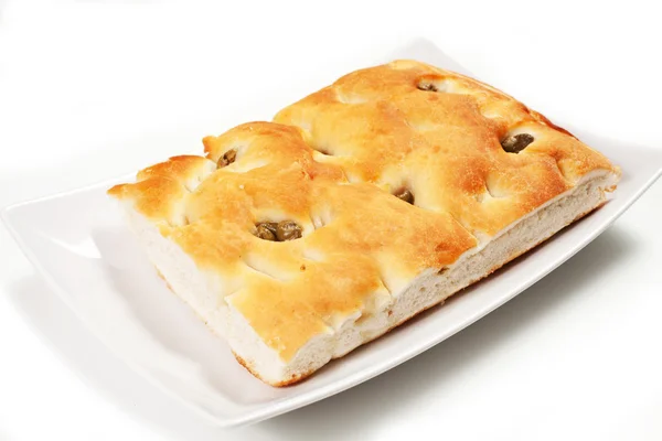 Focaccia kenyérrel — Stock Fotó