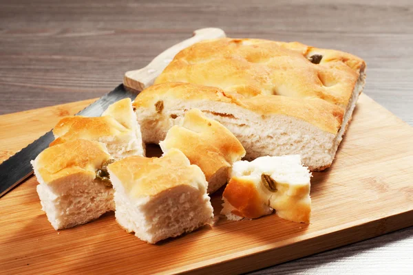 Focaccia ekmek — Stok fotoğraf