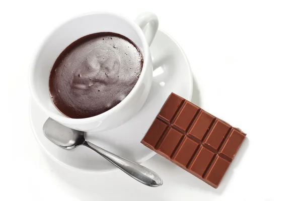 Warme chocolade drank — Stockfoto