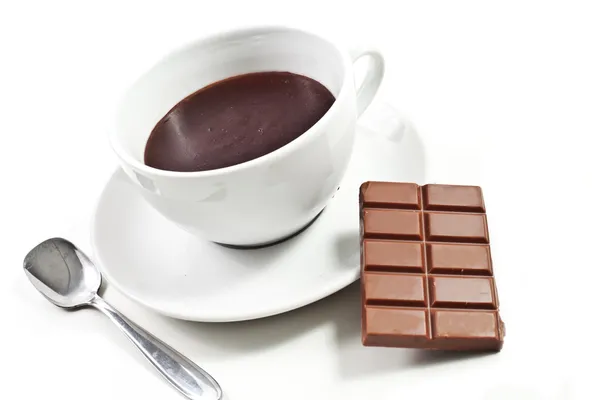 Warme chocolade drank — Stockfoto