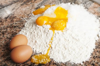 pasta hamuru için malzemeler