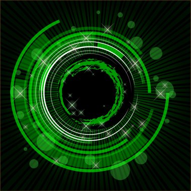 Green tech vector background clipart