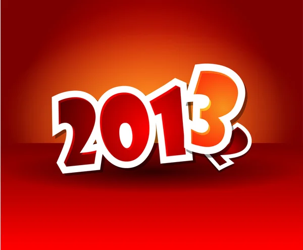 Feliz 2013 — Archivo Imágenes Vectoriales