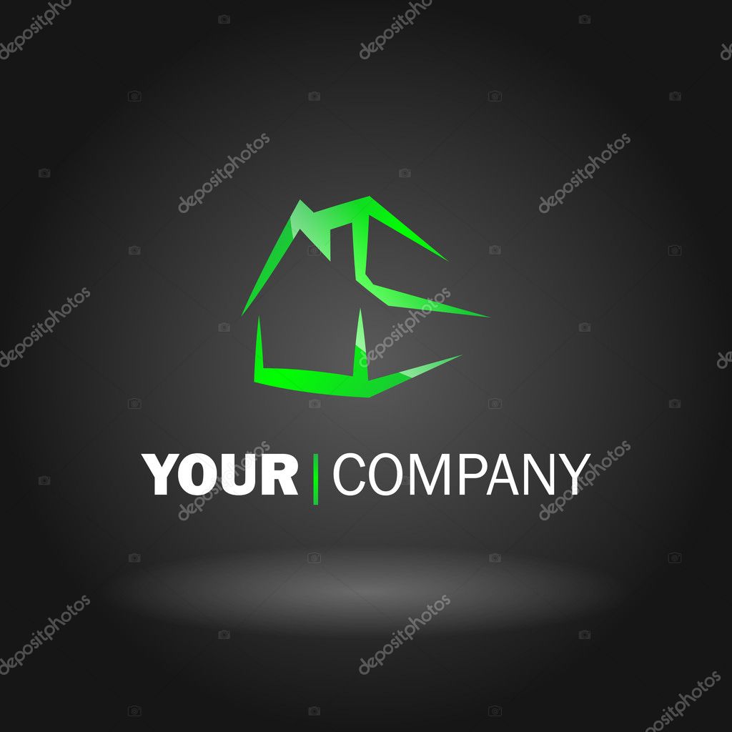 Vector illustration of a house logo type