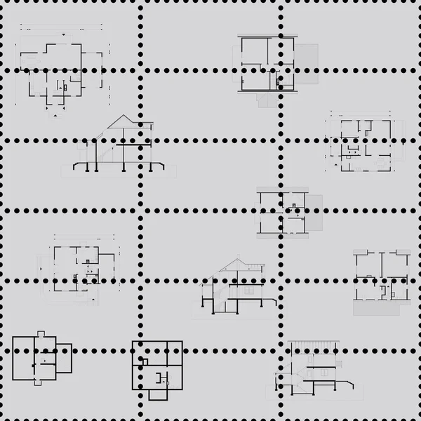 Plan de blauwdruk. vectorillustratie — Stockvector