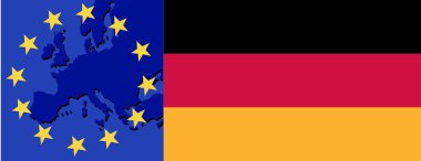 Almanya ve Avrupa Birliği bayrağı
