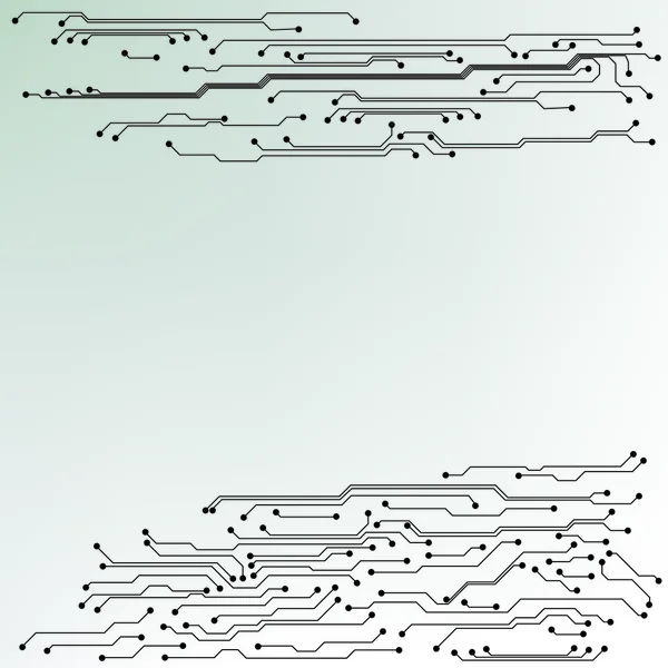 Computer circuit board — Stock Vector