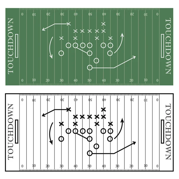 Fotbollsplan — Stock vektor