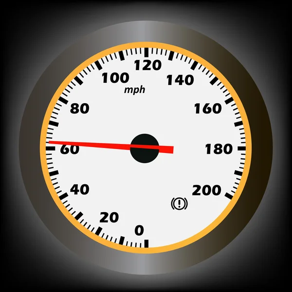 Vector illustration of speedometer — Stock Vector