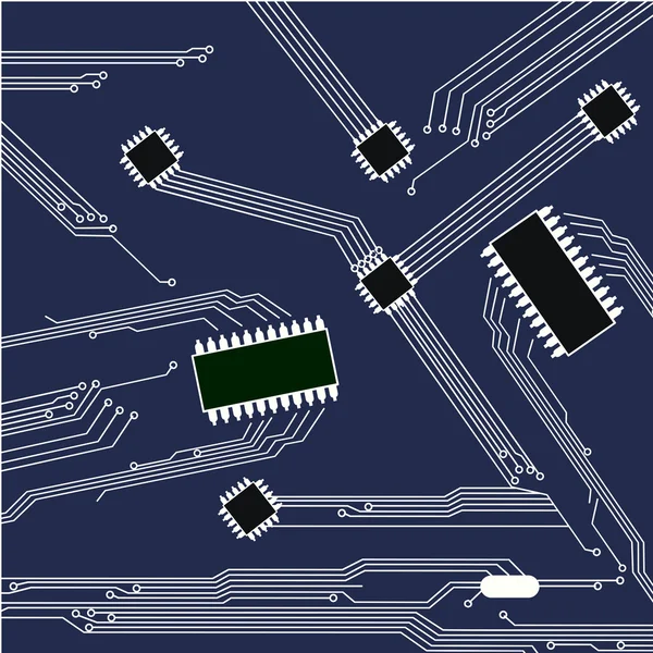 Patrón de placa de circuito. abstracto tecnología vector fondo — Archivo Imágenes Vectoriales