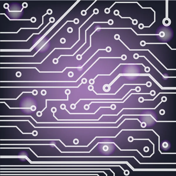 回路基板のパターン。抽象的なテクノロジーのベクトルの背景 — ストックベクタ