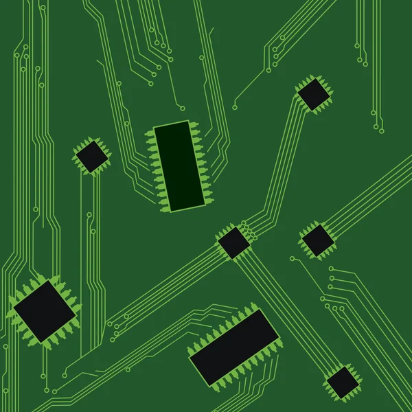 Placa de circuito de tecnología abstracta — Archivo Imágenes Vectoriales